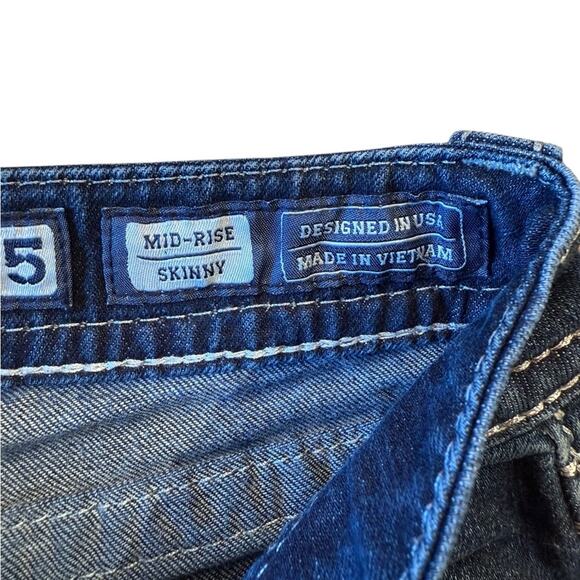 Miss Me Mid Rise Skinny Jeans Women's Size 25 Embellished Pocket Jeans - Picture 6 of 7